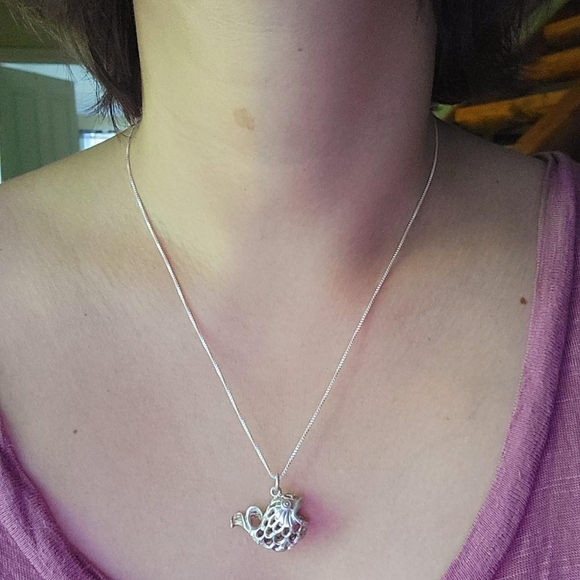 Vintage Sterling Silver Fish Necklace - Picture 8 of 8